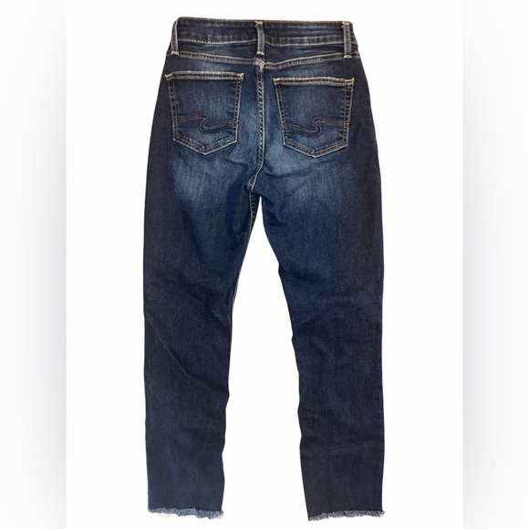 Silver Avery High Rise Straight Leg Jeans - Picture 4 of 5